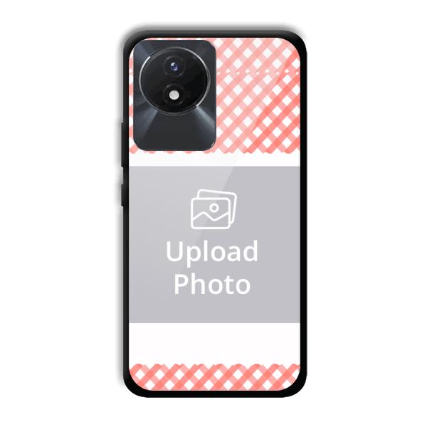 Cloth Pattern Customized Printed Back Cover for Vivo Y02