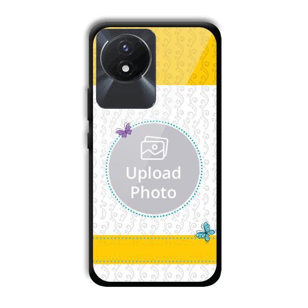 Butterflies & Yellow Customized Printed Back Cover for Vivo Y02