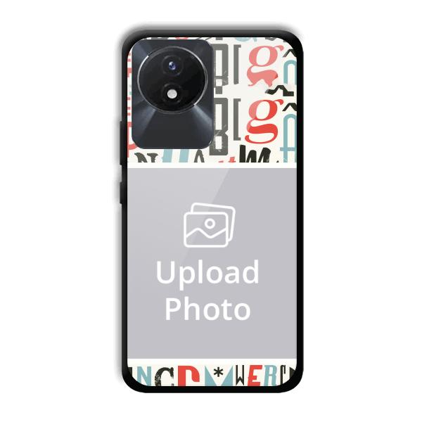 Alphabets Customized Printed Back Cover for Vivo Y02