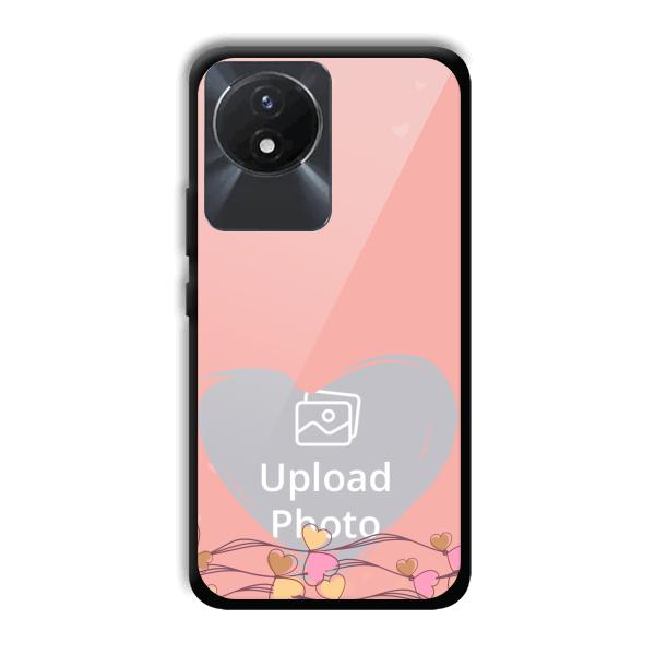 Small Hearts Customized Printed Back Cover for Vivo Y02