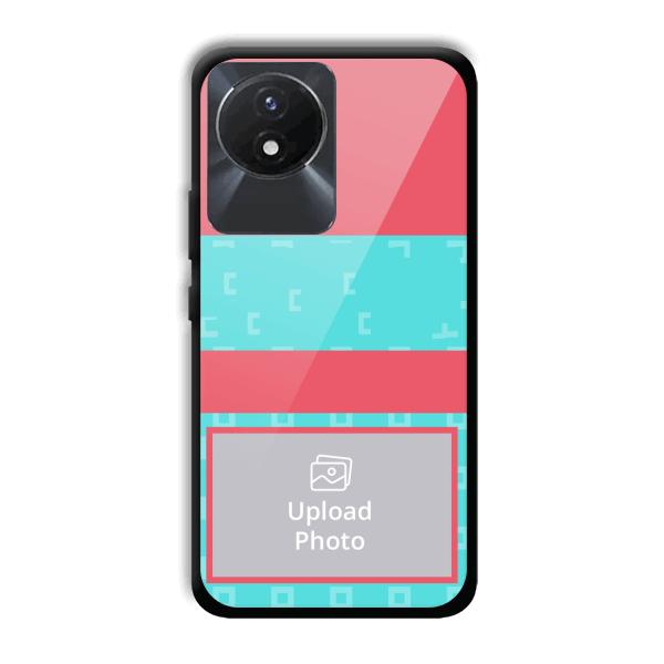 Bluish Pattern Customized Printed Back Cover for Vivo Y02