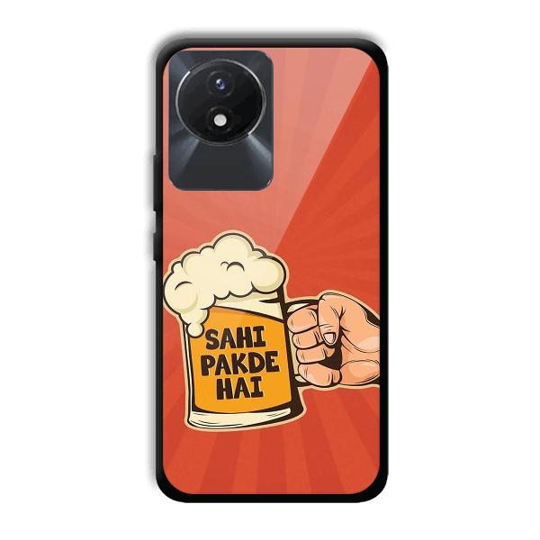 Sahi Pakde Hai Phone Customized Printed Back Cover for Vivo Y02