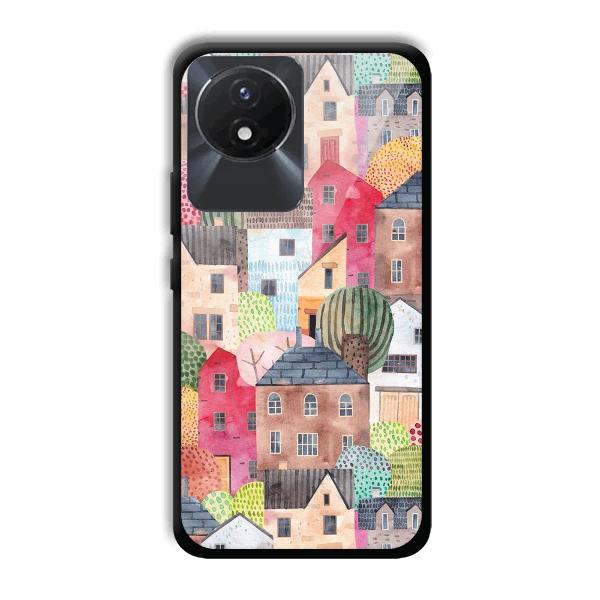 Colorful Homes Phone Customized Printed Back Cover for Vivo Y02