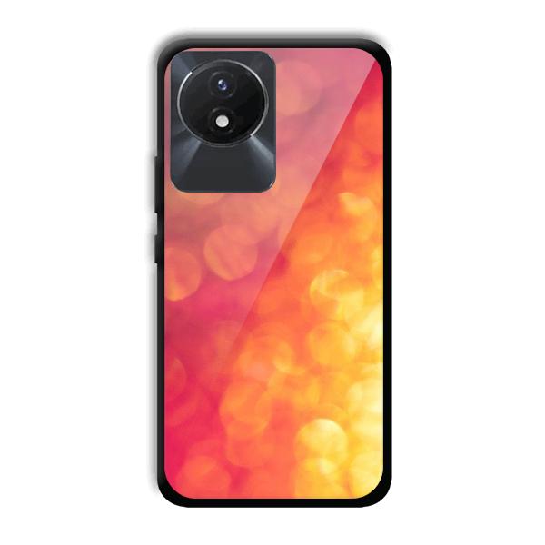 Red Orange Phone Customized Printed Back Cover for Vivo Y02