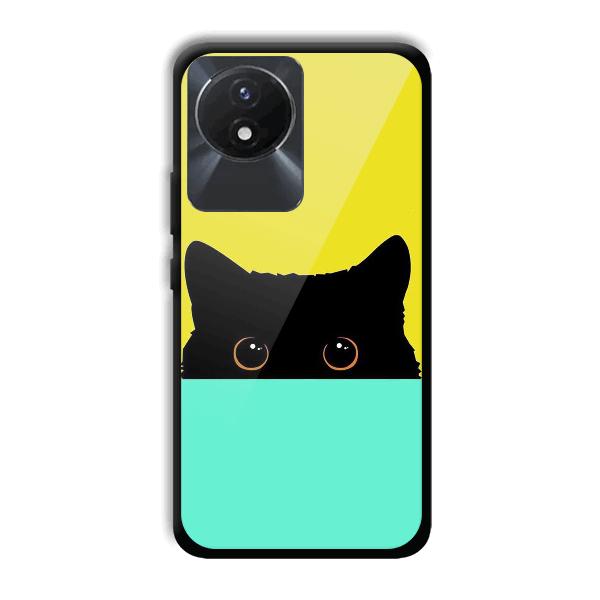 Black Cat Phone Customized Printed Back Cover for Vivo Y02