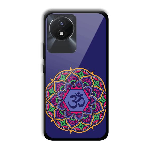 Blue Om Design Phone Customized Printed Back Cover for Vivo Y02