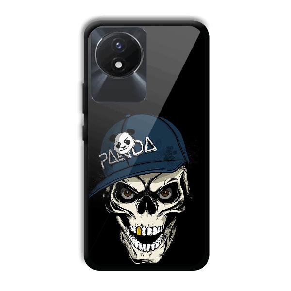 Panda & Skull Phone Customized Printed Back Cover for Vivo Y02