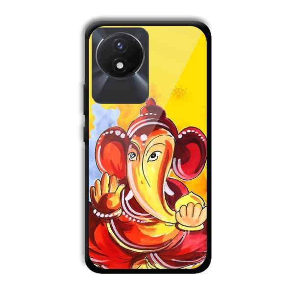 Ganesha Ji Phone Customized Printed Back Cover for Vivo Y02