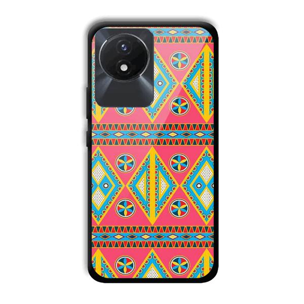 Colorful Rhombus Phone Customized Printed Back Cover for Vivo Y02