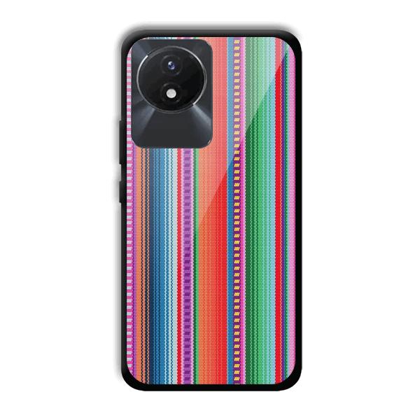 Fabric Pattern Phone Customized Printed Back Cover for Vivo Y02