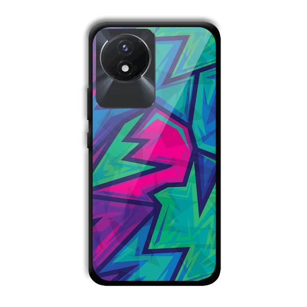 Dark Pink Design Phone Customized Printed Back Cover for Vivo Y02