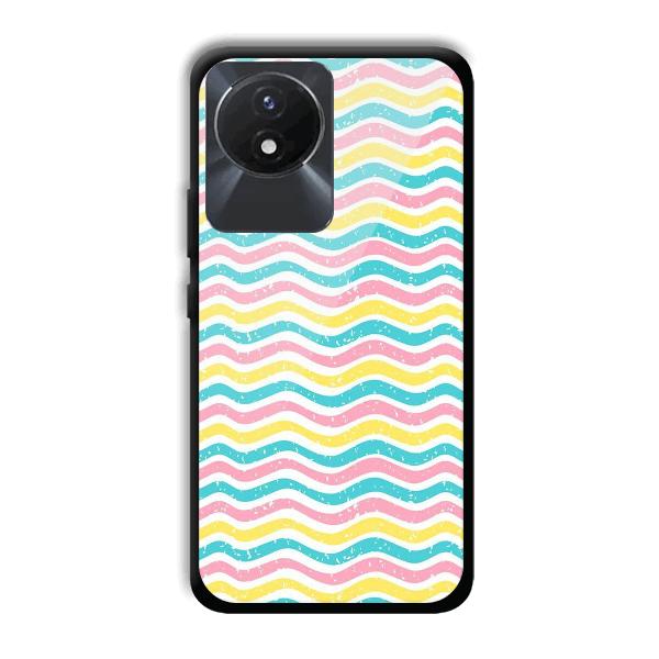 Wavy Designs Phone Customized Printed Back Cover for Vivo Y02
