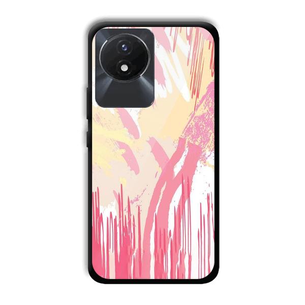 Pink Pattern Designs Phone Customized Printed Back Cover for Vivo Y02