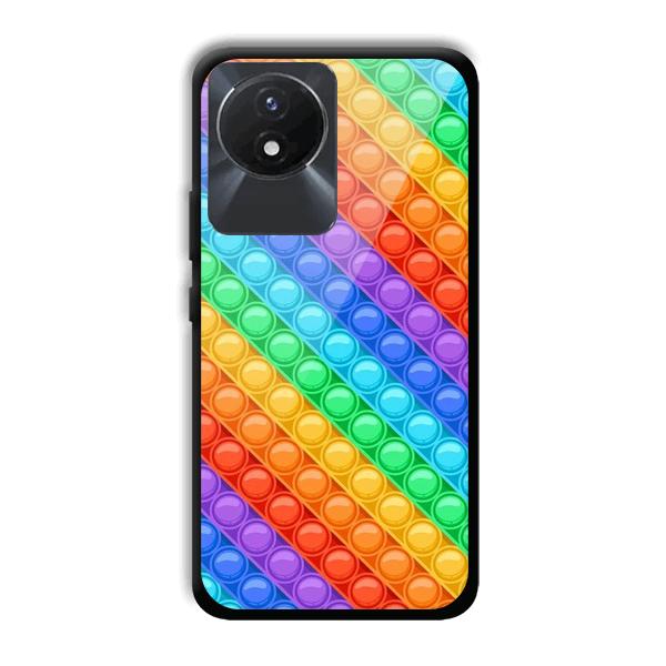 Colorful Circles Phone Customized Printed Back Cover for Vivo Y02