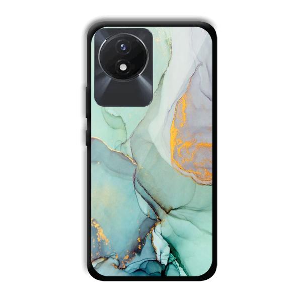 Green Marble Phone Customized Printed Back Cover for Vivo Y02
