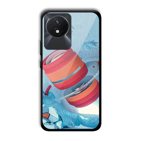 Blue Design Phone Customized Printed Back Cover for Vivo Y02