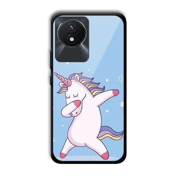Unicorn Dab Phone Customized Printed Back Cover for Vivo Y02