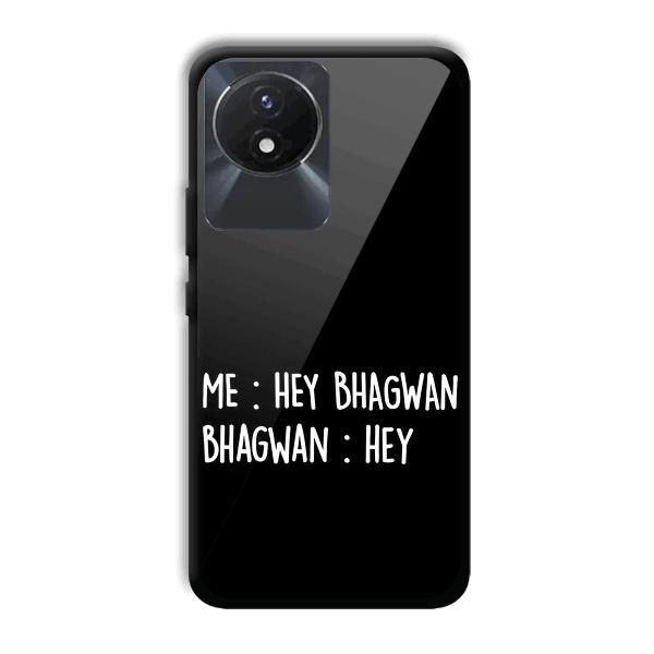 Hey Bhagwan Phone Customized Printed Back Cover for Vivo Y02
