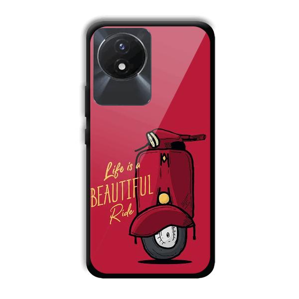 Life is Beautiful Phone Customized Printed Back Cover for Vivo Y02