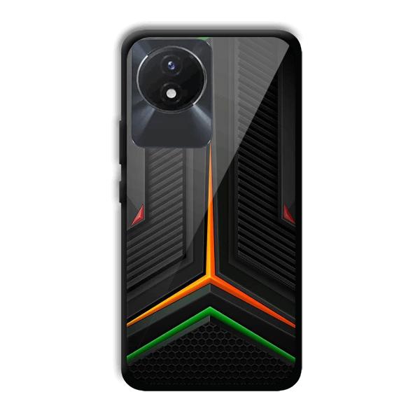 Black Design Phone Customized Printed Back Cover for Vivo Y02