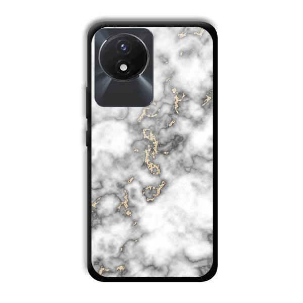 Grey White Design Phone Customized Printed Back Cover for Vivo Y02