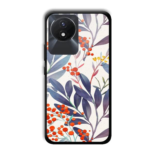 Cherries Phone Customized Printed Back Cover for Vivo Y02