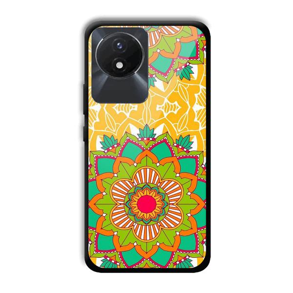 Mandala Art Phone Customized Printed Back Cover for Vivo Y02