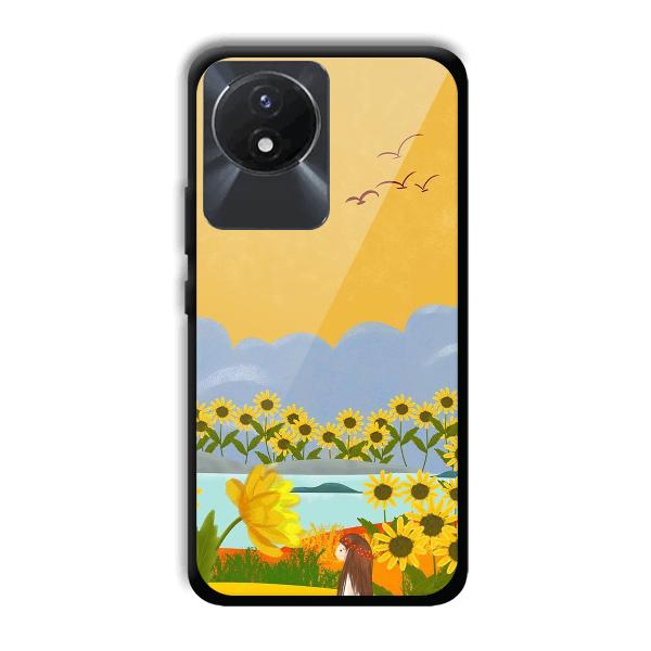 Girl in the Scenery Phone Customized Printed Back Cover for Vivo Y02