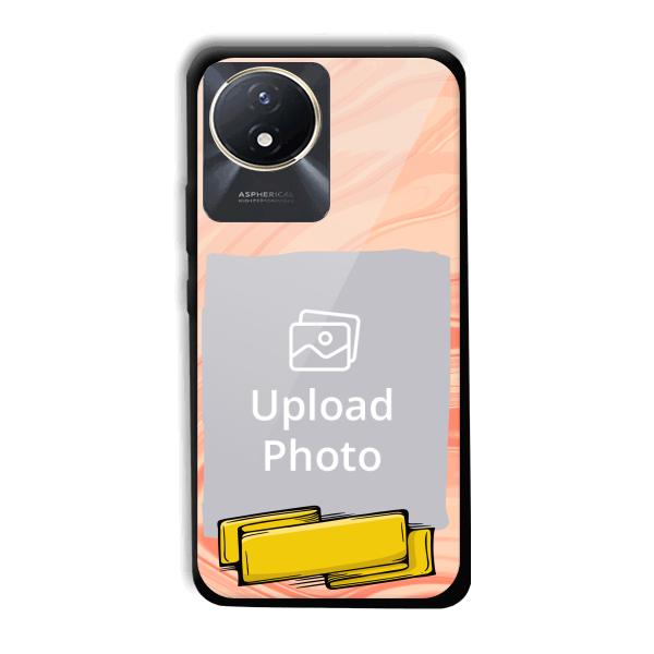 Pink Design Customized Printed Back Cover for Vivo Y02t