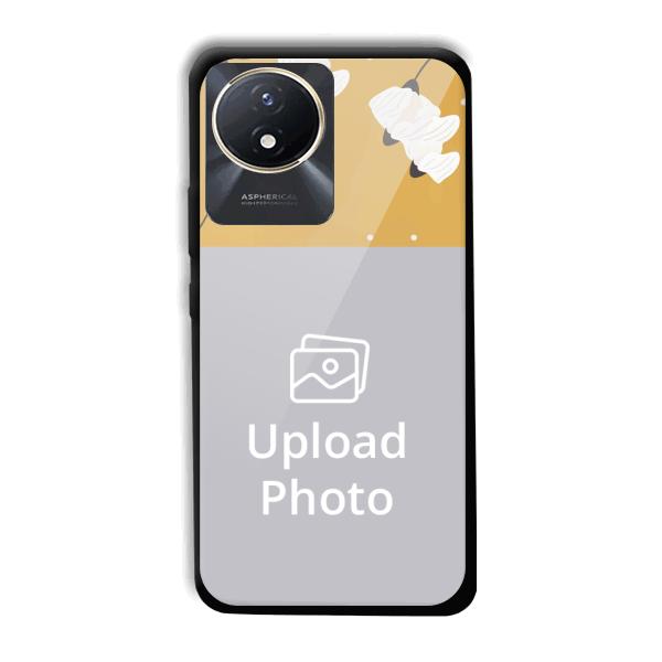Flowers Background Customized Printed Back Cover for Vivo Y02t