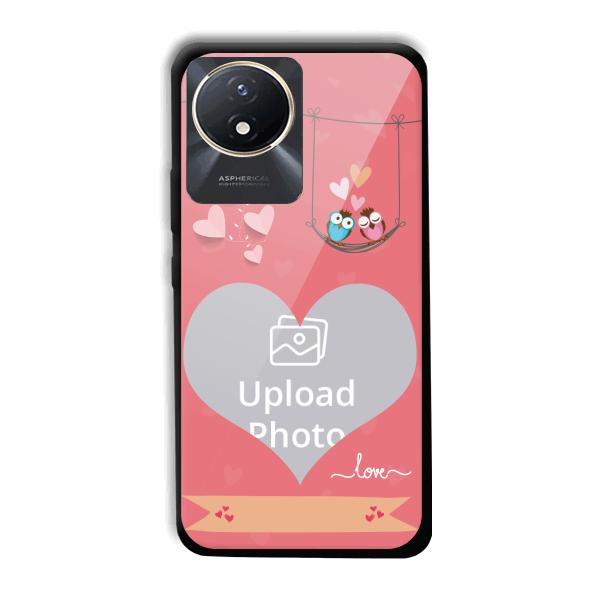 Love Birds Design Customized Printed Back Cover for Vivo Y02t