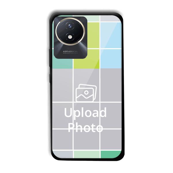 Grid Customized Printed Back Cover for Vivo Y02t