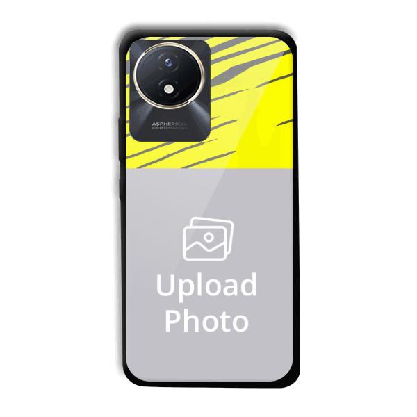 Yellow Lines Customized Printed Back Cover for Vivo Y02t