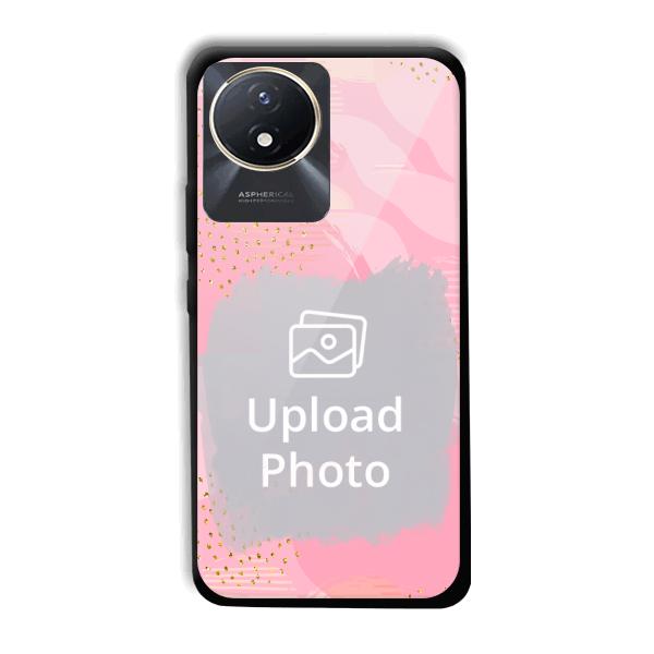 Sparkly Pink Customized Printed Back Cover for Vivo Y02t