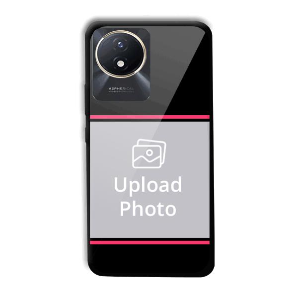 Pink Lines Customized Printed Back Cover for Vivo Y02t