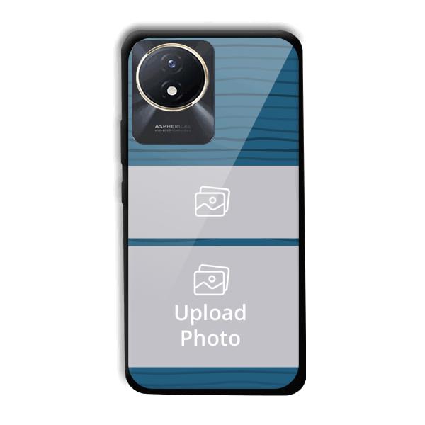Dark Blue Customized Printed Back Cover for Vivo Y02t