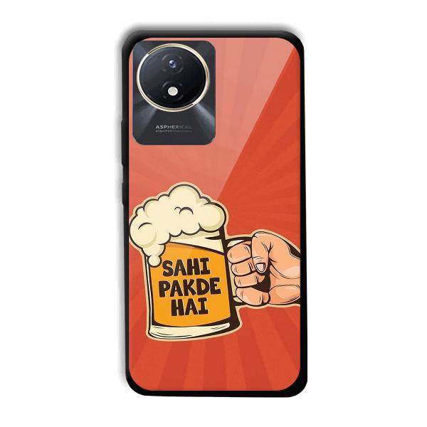 Sahi Pakde Hai Phone Customized Printed Back Cover for Vivo Y02t