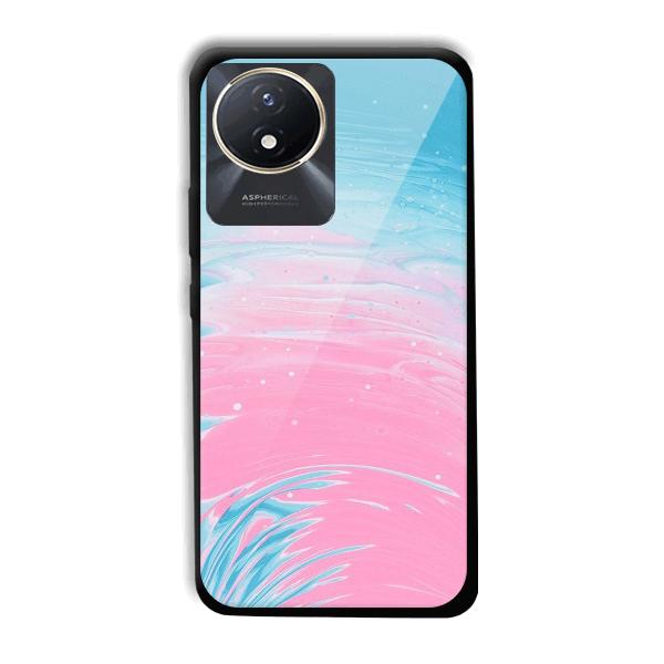 Pink Water Phone Customized Printed Back Cover for Vivo Y02t