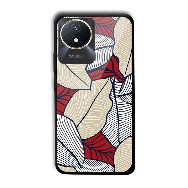 Leafy Pattern Phone Customized Printed Back Cover for Vivo Y02t
