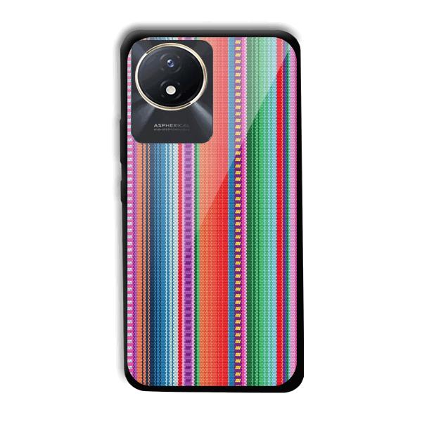 Fabric Pattern Phone Customized Printed Back Cover for Vivo Y02t