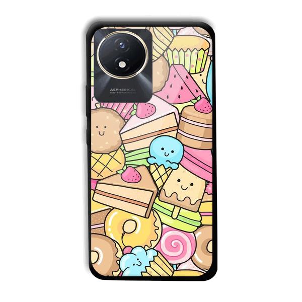 Love Desserts Phone Customized Printed Back Cover for Vivo Y02t