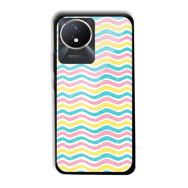 Wavy Designs Phone Customized Printed Back Cover for Vivo Y02t