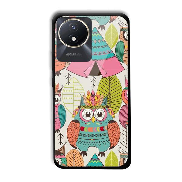 Fancy Owl Phone Customized Printed Back Cover for Vivo Y02t