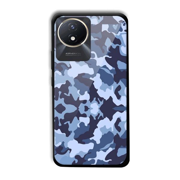 Blue Patterns Phone Customized Printed Back Cover for Vivo Y02t