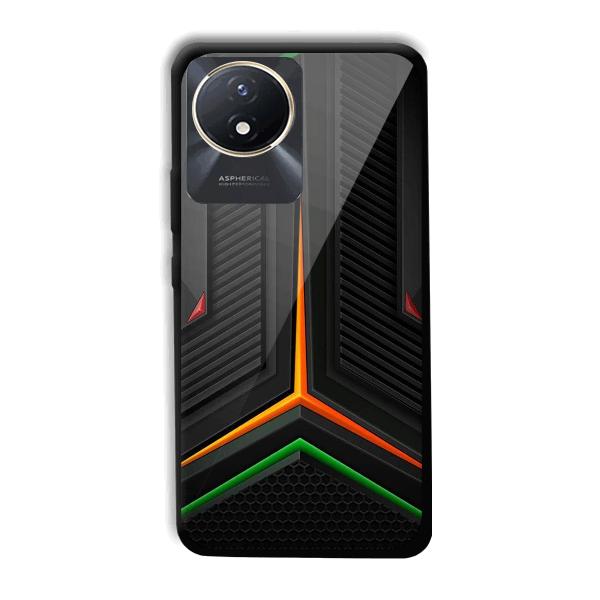 Black Design Phone Customized Printed Back Cover for Vivo Y02t
