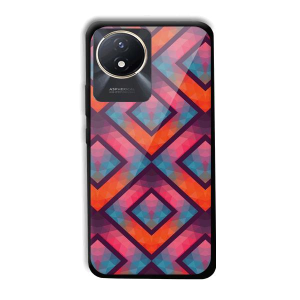 Colorful Boxes Phone Customized Printed Back Cover for Vivo Y02t
