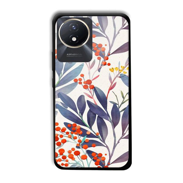 Cherries Phone Customized Printed Back Cover for Vivo Y02t