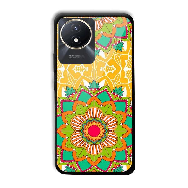 Mandala Art Phone Customized Printed Back Cover for Vivo Y02t