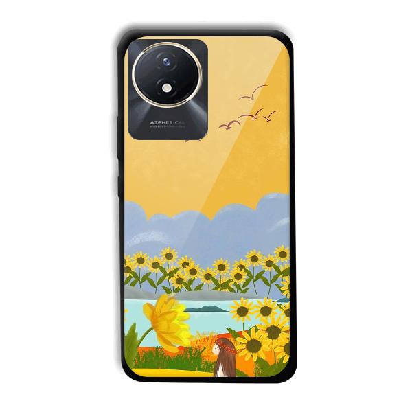 Girl in the Scenery Phone Customized Printed Back Cover for Vivo Y02t