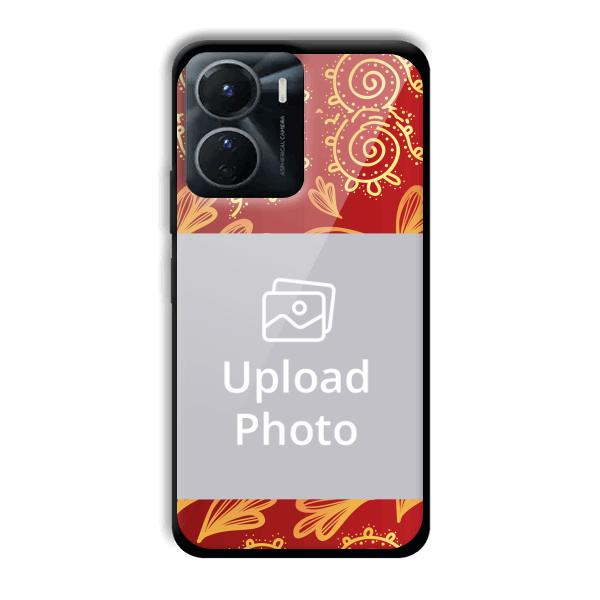 Red Design Customized Printed Back Cover for Vivo Y16